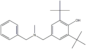 4-{[benzyl(methyl)amino]methyl}-2,6-ditert-butylphenol 结构式