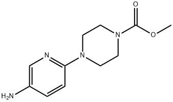 methyl 4-(5-aminopyridin-2-yl)piperazine-1-carboxylate 结构式