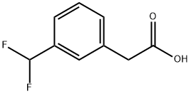 2-[3-(二氟甲基)苯基]乙酸 结构式