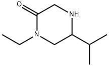 2-Piperazinone, 1-ethyl-5-(1-methylethyl)- 结构式