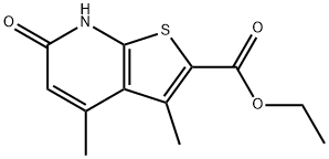 ethyl 3,4-dimethyl-6-oxo-6H,7H-thieno[2,3-b]pyridine-2-carboxylate 结构式