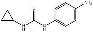 1-(4-氨基苯基)-3-环丙基脲 结构式