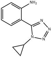 2-(1-环丙基-1H-1,2,3,4-四唑-5-基)苯胺 结构式