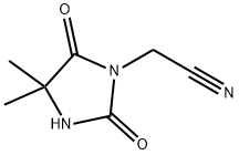 2-(4,4-二甲基-2,5-二氧代咪唑烷-1-基)乙腈 结构式