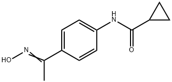 N-{4-[1-(hydroxyimino)ethyl]phenyl}cyclopropanecarboxamide 结构式