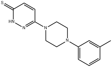 6-[4-(3-methylphenyl)piperazin-1-yl]-2,3-dihydropyridazine-3-thione 结构式