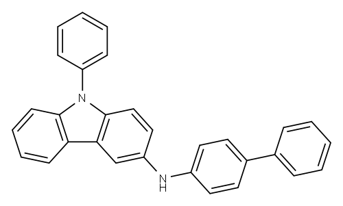 N-BIPHENYL-4-YL-9-PHENYL-9H-CARBAZOL-3-AMINE 结构式