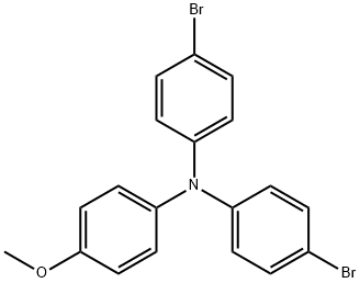 4,4'-二溴-4'-甲氧基三苯胺 结构式