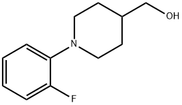 [1-(2-fluorophenyl)piperidin-4-yl]methanol 结构式