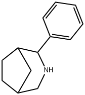 2-phenyl-3-azabicyclo[3.2.1]octane 结构式