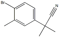 2-(4-bromo-3-methylphenyl)-2-methylpropanenitrile 结构式