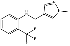 N-[(1-methyl-1H-pyrazol-4-yl)methyl]-2-(trifluoromethyl)aniline 结构式