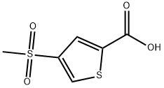 2-Thiophenecarboxylic acid, 4-(methylsulfonyl)- 结构式