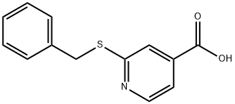 4-Pyridinecarboxylic acid, 2-[(phenylmethyl)thio]- 结构式
