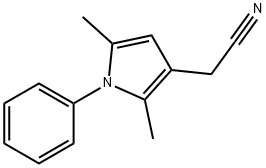 2-(2,5-dimethyl-1-phenyl-1H-pyrrol-3-yl)acetonitrile 结构式