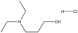 3-(diethylamino)propan-1-ol hydrochloride 结构式