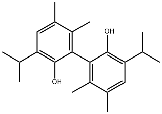 [1,1'-Biphenyl]-2,2'-diol,5,5',6,6'-tetramethyl-3,3'-bis(1-methylethyl)- 结构式