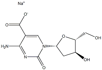 2'-Deoxycytidine-5-carboxylic acid, sodium salt 结构式