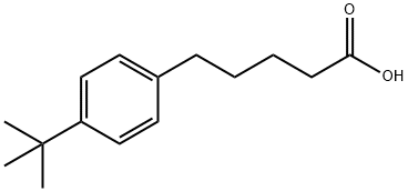 5-(4-叔丁基苯基)戊酸 结构式