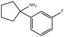1-(3-氟苯基)环戊胺 结构式