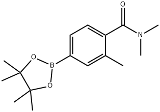 4-(二甲氨基甲酰基)-3-甲基苯基硼酸频哪醇酯 结构式