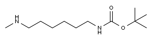 N-[6-(甲氨基)己基]氨基甲酸叔丁酯 结构式
