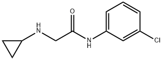 N-(3-chlorophenyl)-2-(cyclopropylamino)acetamide 结构式