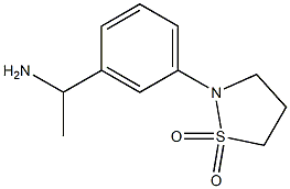 2-[3-(1-氨基乙基)苯基]-1Λ6,2-噻唑烷-1,1-二酮 结构式