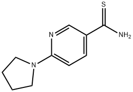 6-(吡咯烷-1-基)吡啶-3-甲硫代酰胺 结构式