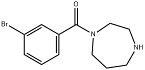 1-(3-bromobenzoyl)-1,4-diazepane 结构式