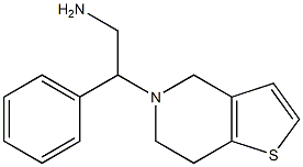 2-苯基-2-{4H,5H,6H,7H-噻吩并[3,2-C]吡啶-5-基}乙烷-1-胺 结构式