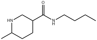 N-丁基-6-甲基哌啶-3-甲酰胺 结构式