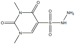 1,3-二甲基-2,4-二氧代-1,2,3,4-四氢嘧啶-5-磺酰肼 结构式