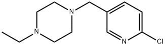 1-[(6-氯吡啶-3-基)甲基)-4-乙基哌嗪 结构式