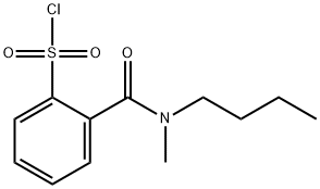 2-[丁基(甲基)氨基羰基]苯-1-磺酰氯化 结构式