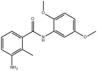 3-amino-N-(2,5-dimethoxyphenyl)-2-methylbenzamide 结构式