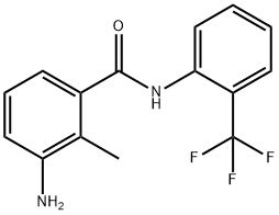 3-amino-2-methyl-N-[2-(trifluoromethyl)phenyl]benzamide 结构式