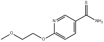6-(2-甲氧基乙氧基)吡啶-3-甲硫代酰胺 结构式