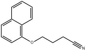 4-(萘-1-氧基)丁腈 结构式