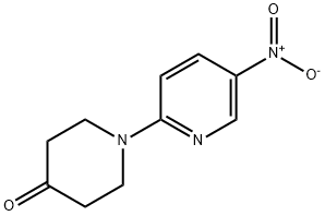 1-(5-NITROPYRIDIN-2-YL)PIPERIDIN-4-ONE 结构式