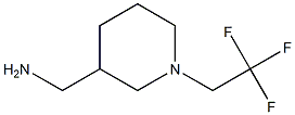 [1-(2,2,2-trifluoroethyl)piperidin-3-yl]methanamine 结构式