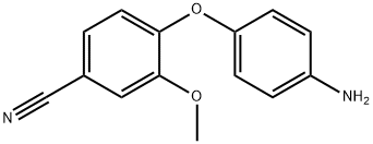 4-(4-氨基苯氧基)-3-甲氧基苯甲腈 结构式