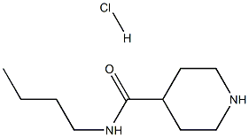 N-butylpiperidine-4-carboxamide hydrochloride 结构式