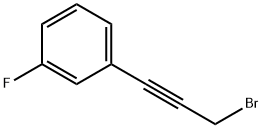 1-溴-3-(3-氟苯基)-2-丙炔 结构式