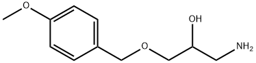 1-amino-3-[(4-methoxyphenyl)methoxy]propan-2-ol 结构式