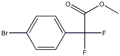 2-(4-溴苯基)-2,2-二氟乙酸甲酯 结构式