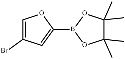 2-(4-BROMOFURAN-2-YL)-4,4,5,5-TETRAMETHYL-1,3,2-DIOXABOROLANE 结构式
