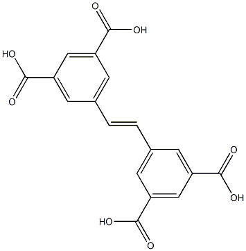 1,2-二(5-异酞酸基)乙烯 结构式