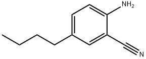 2-amino-5-butylbenzonitrile 结构式
