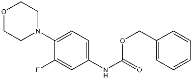 (3-氟-4-吗啉-4-基苯基)氨基甲酸苄酯(利奈唑胺杂质) 结构式